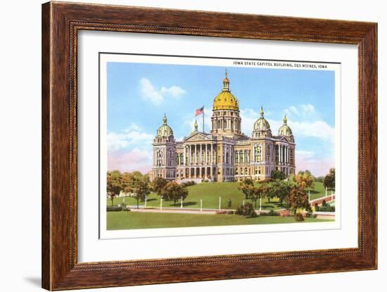 State Capitol, Des Moines, Iowa-null-Framed Art Print