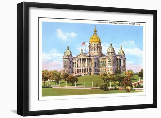 State Capitol, Des Moines, Iowa-null-Framed Art Print