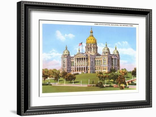 State Capitol, Des Moines, Iowa-null-Framed Art Print