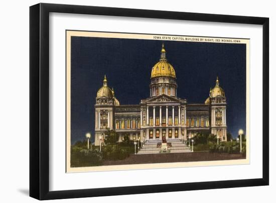 State Capitol, Des Moines, Iowa-null-Framed Art Print