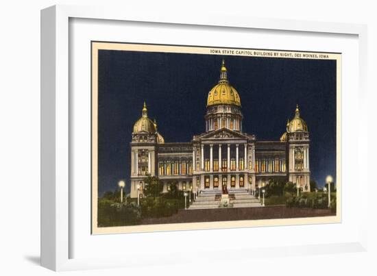 State Capitol, Des Moines, Iowa-null-Framed Art Print