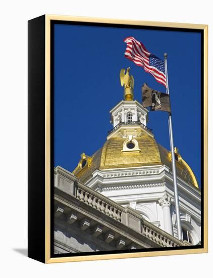 State Capitol Dome, Concord, New Hampshire, New England, United States of America, North America-Richard Cummins-Framed Premier Image Canvas