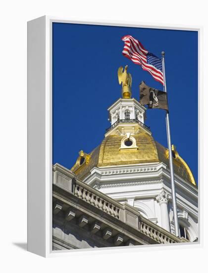 State Capitol Dome, Concord, New Hampshire, New England, United States of America, North America-Richard Cummins-Framed Premier Image Canvas