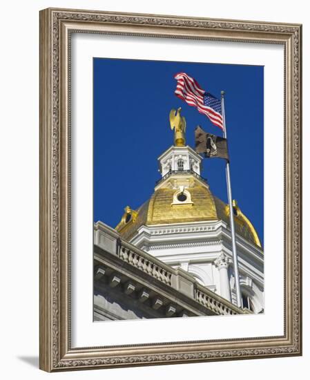 State Capitol Dome, Concord, New Hampshire, New England, United States of America, North America-Richard Cummins-Framed Photographic Print