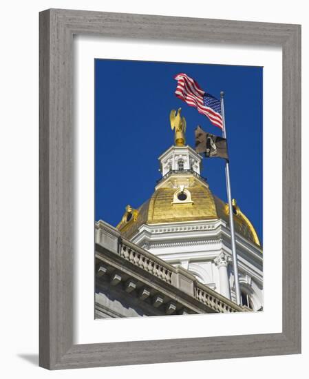 State Capitol Dome, Concord, New Hampshire, New England, United States of America, North America-Richard Cummins-Framed Photographic Print