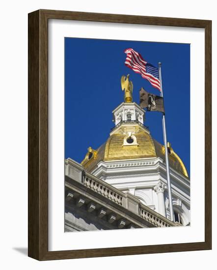 State Capitol Dome, Concord, New Hampshire, New England, United States of America, North America-Richard Cummins-Framed Photographic Print