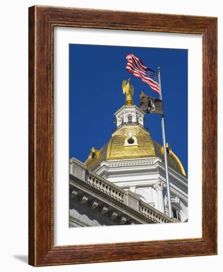 State Capitol Dome, Concord, New Hampshire, New England, United States of America, North America-Richard Cummins-Framed Photographic Print