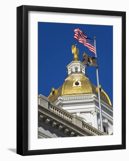 State Capitol Dome, Concord, New Hampshire, New England, United States of America, North America-Richard Cummins-Framed Photographic Print