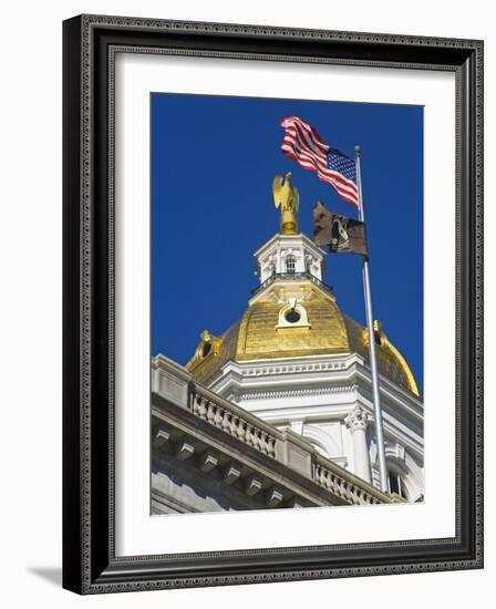 State Capitol Dome, Concord, New Hampshire, New England, United States of America, North America-Richard Cummins-Framed Photographic Print