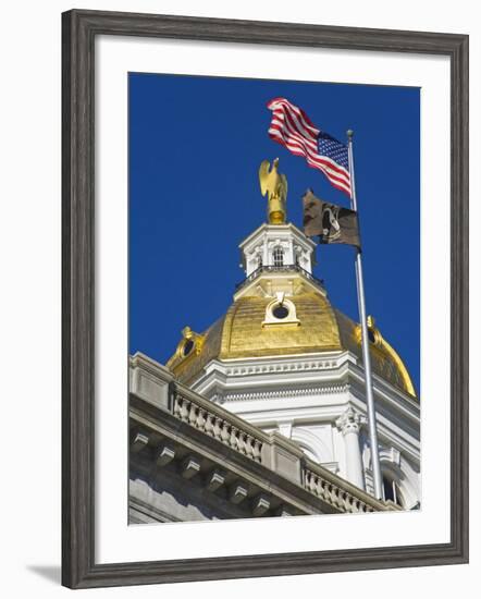 State Capitol Dome, Concord, New Hampshire, New England, United States of America, North America-Richard Cummins-Framed Photographic Print