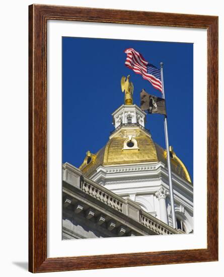 State Capitol Dome, Concord, New Hampshire, New England, United States of America, North America-Richard Cummins-Framed Photographic Print