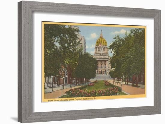 State Capitol, Harrisburg, Pennsylvania-null-Framed Art Print