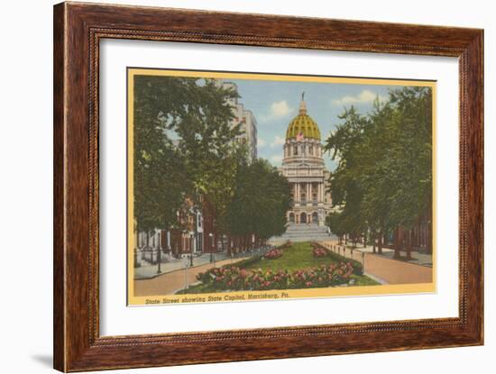 State Capitol, Harrisburg, Pennsylvania-null-Framed Art Print