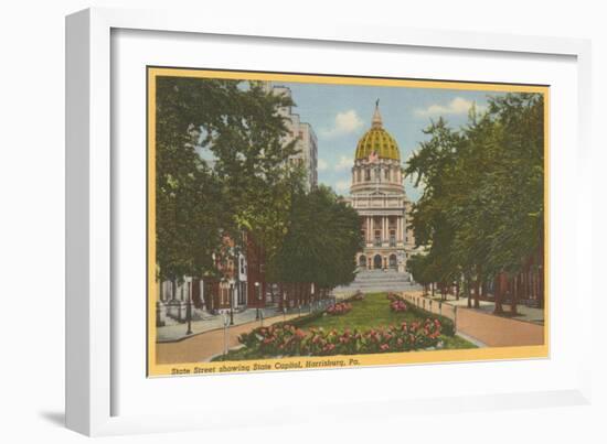 State Capitol, Harrisburg, Pennsylvania-null-Framed Art Print