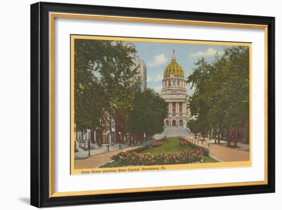 State Capitol, Harrisburg, Pennsylvania-null-Framed Art Print