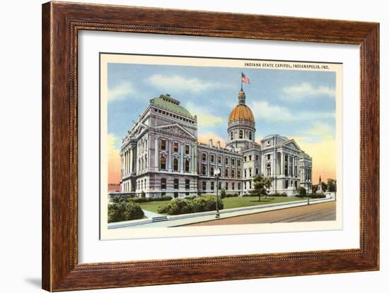 State Capitol, Indianapolis, Indiana-null-Framed Premium Giclee Print