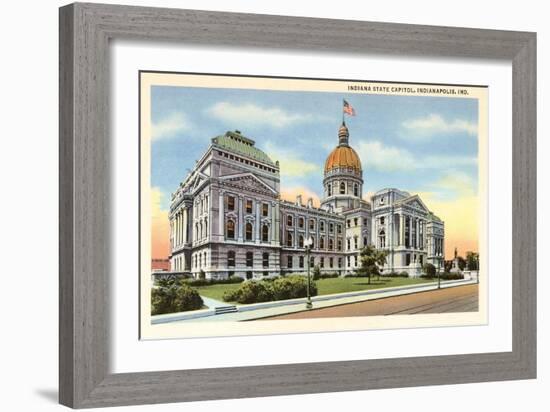 State Capitol, Indianapolis, Indiana-null-Framed Art Print