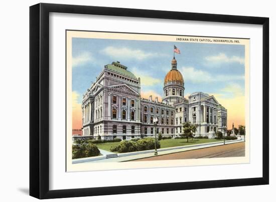State Capitol, Indianapolis, Indiana-null-Framed Art Print