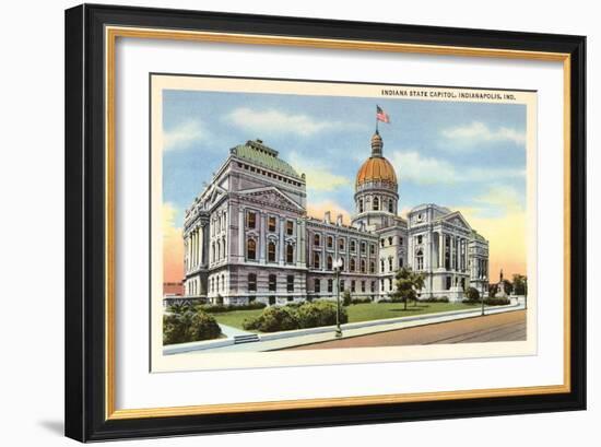 State Capitol, Indianapolis, Indiana-null-Framed Art Print