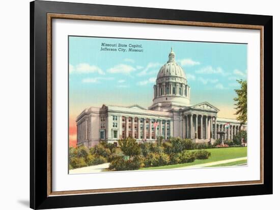 State Capitol, Jefferson City, Missouri-null-Framed Art Print