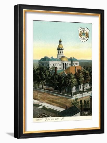 State Capitol, Jefferson City, Missouri-null-Framed Art Print