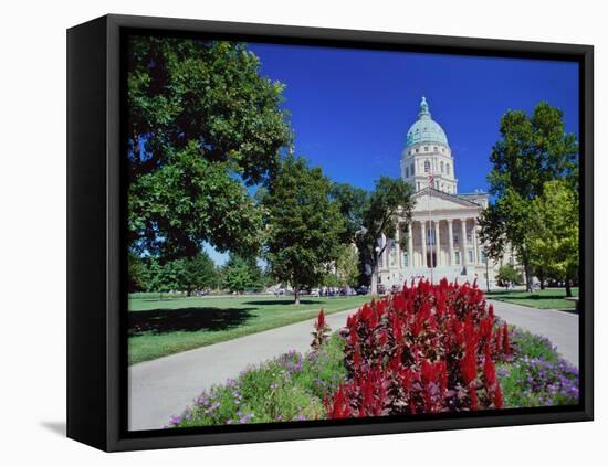 State Capitol, Kansas, USA-null-Framed Premier Image Canvas