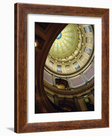 State Capitol, Lansing, Michigan, USA-null-Framed Photographic Print