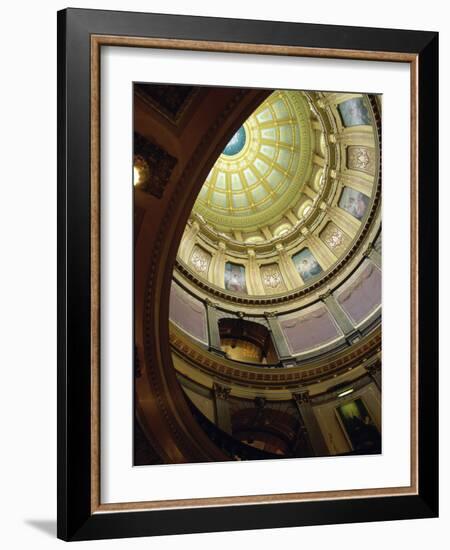 State Capitol, Lansing, Michigan, USA-null-Framed Photographic Print