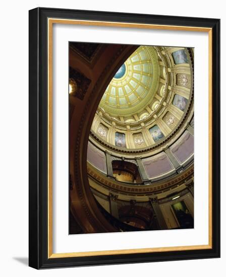 State Capitol, Lansing, Michigan, USA-null-Framed Photographic Print