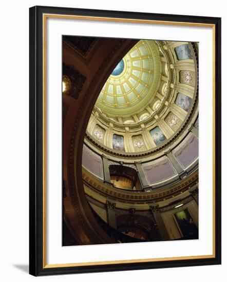 State Capitol, Lansing, Michigan, USA-null-Framed Photographic Print