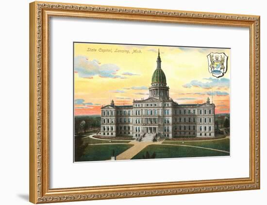 State Capitol, Lansing, Michigan-null-Framed Art Print