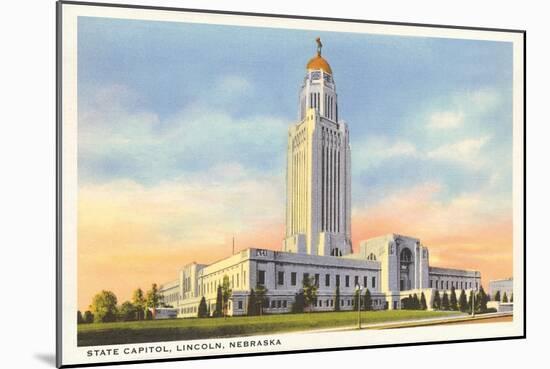 State Capitol, Lincoln, Nebraska-null-Mounted Art Print