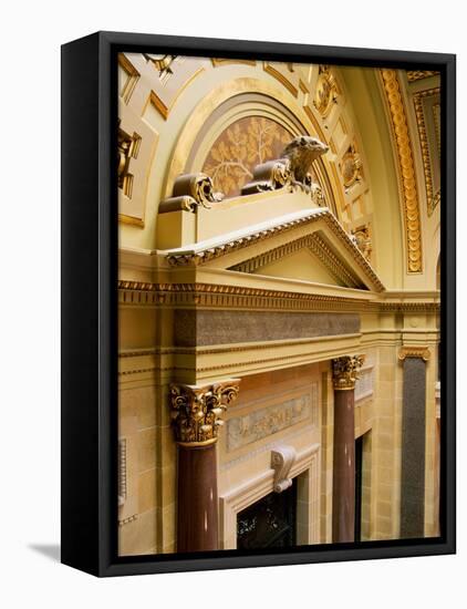 State Capitol, Madison, Wisconsin, USA-null-Framed Premier Image Canvas