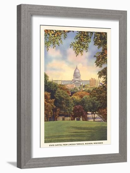 State Capitol, Madison, Wisconsin-null-Framed Art Print