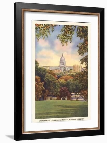 State Capitol, Madison, Wisconsin-null-Framed Art Print