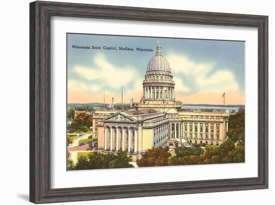 State Capitol, Madison, Wisconsin-null-Framed Art Print