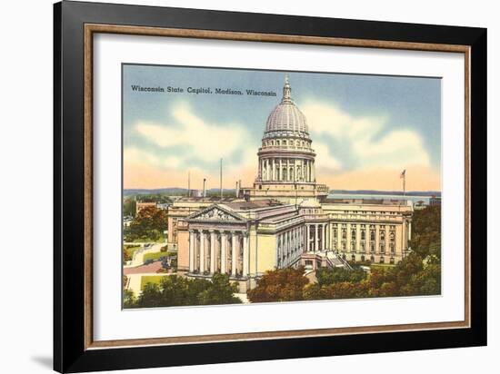 State Capitol, Madison, Wisconsin-null-Framed Art Print