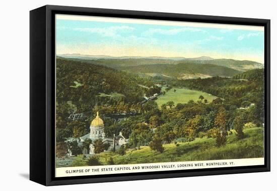 State Capitol, Montpelier, Vermont-null-Framed Stretched Canvas