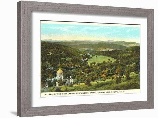 State Capitol, Montpelier, Vermont-null-Framed Art Print