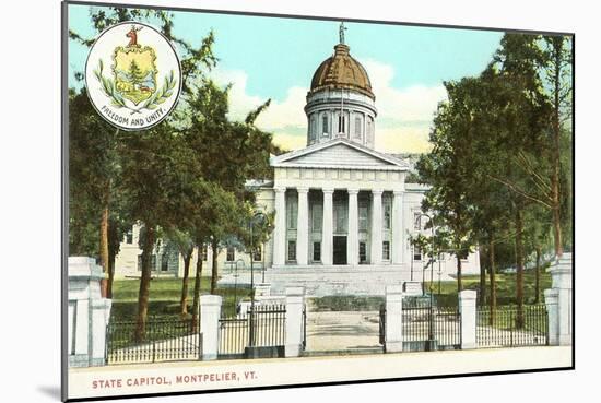 State Capitol, Montpelier, Vermont-null-Mounted Art Print