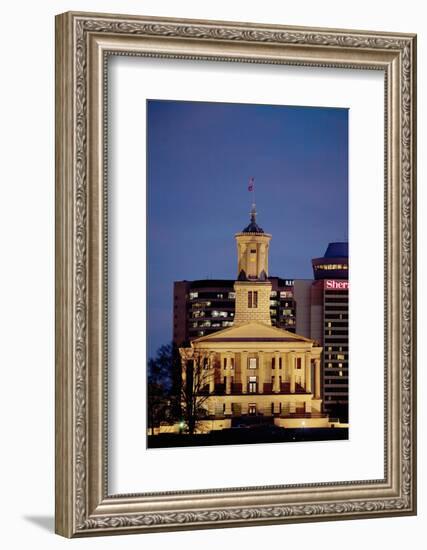 State Capitol of Tennessee, Nashville at Dusk-Joseph Sohm-Framed Photographic Print