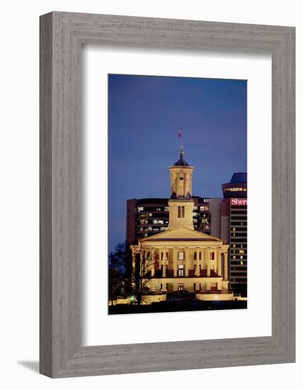 State Capitol of Tennessee, Nashville at Dusk-Joseph Sohm-Framed Photographic Print