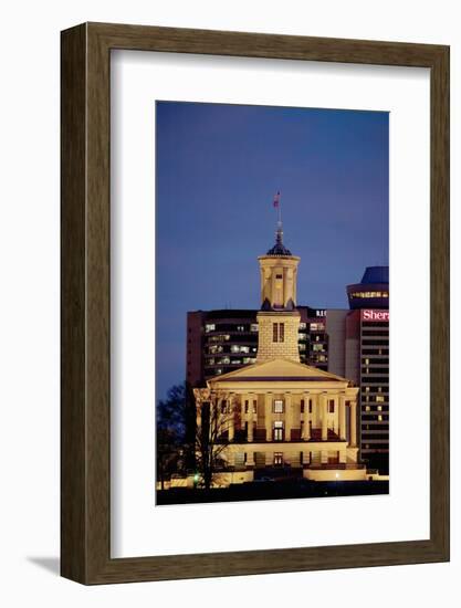 State Capitol of Tennessee, Nashville at Dusk-Joseph Sohm-Framed Photographic Print