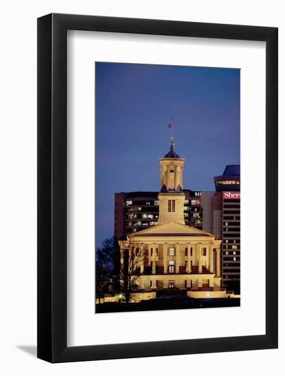 State Capitol of Tennessee, Nashville at Dusk-Joseph Sohm-Framed Photographic Print