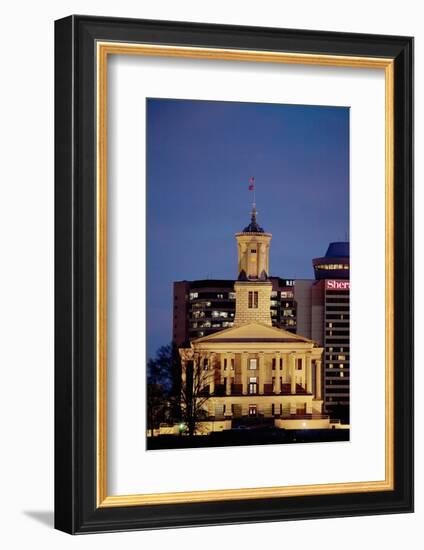 State Capitol of Tennessee, Nashville at Dusk-Joseph Sohm-Framed Photographic Print