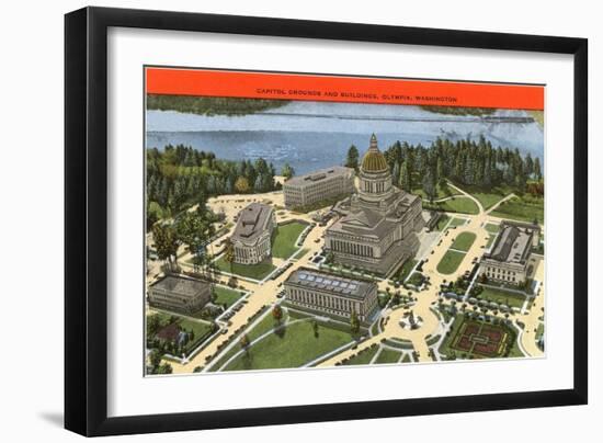 State Capitol, Olympia, Washington-null-Framed Art Print