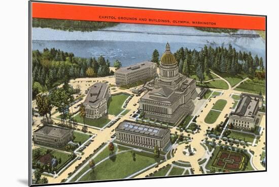 State Capitol, Olympia, Washington-null-Mounted Art Print