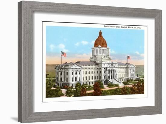 State Capitol, Pierre, South Dakota-null-Framed Art Print