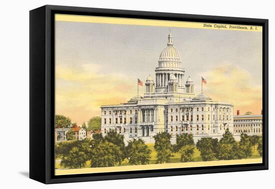 State Capitol, Providence, Rhode Island-null-Framed Stretched Canvas