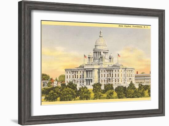 State Capitol, Providence, Rhode Island-null-Framed Art Print